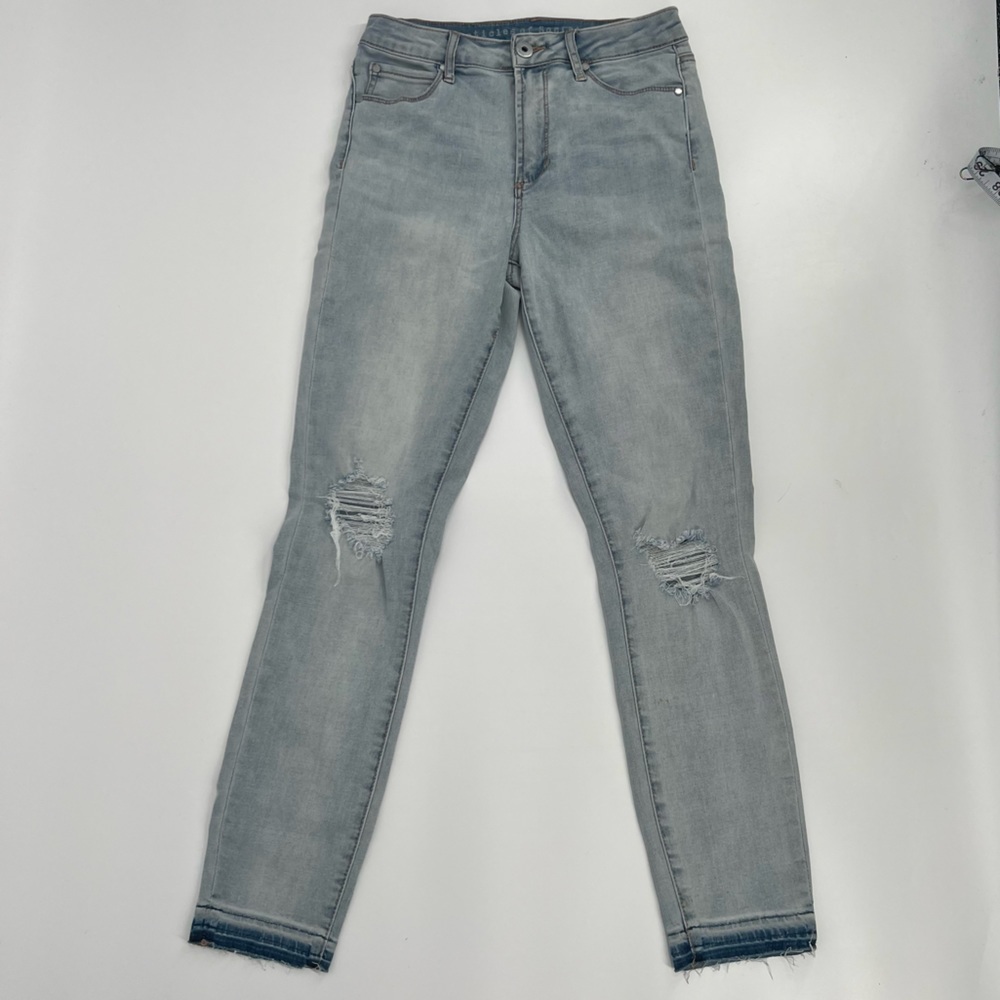 NWT Articles Of Society High Rise Distressed Release Hem Jeans Size 24 Women’s